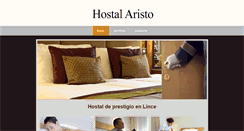 Desktop Screenshot of hostalaristo.com