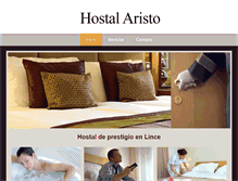 Tablet Screenshot of hostalaristo.com